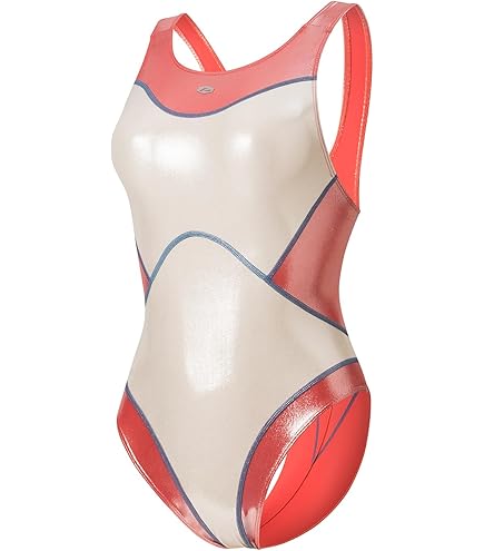N-0371 ワンピーススイムスーツ（Wカレンダー加工）　リアライズ　競泳水着 Amazon | [リアライズ] N-0371 カラーパネルワンピーススイム